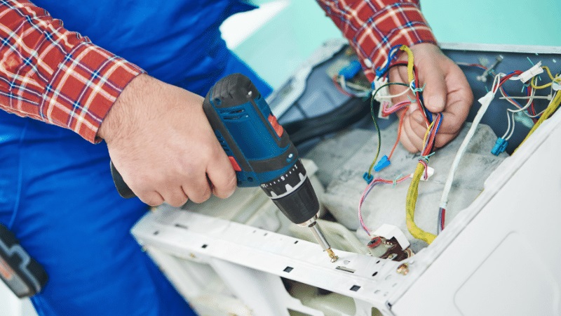Alaşehir Profilo Profilo çamaşır makinesi kart tamiri – Su almama arızası orijinal parça ile giderildi. - Teknik servis örneği